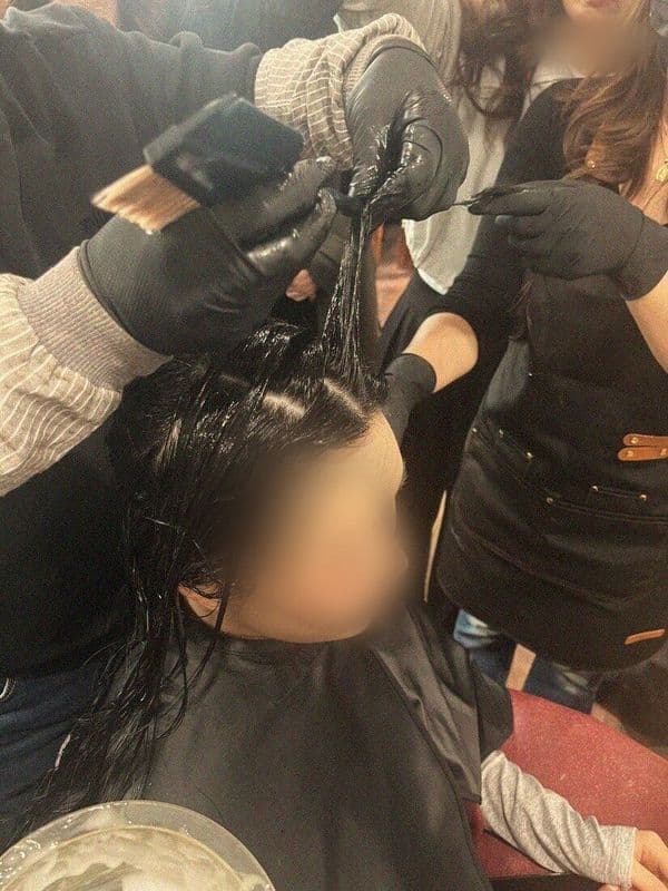 Состав, температура и время под волос